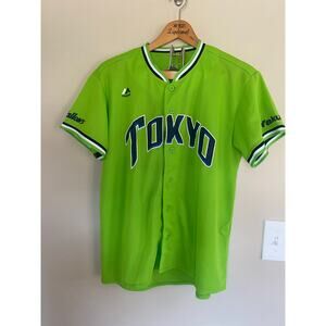Majestic Tokyo Yakult Swallows Baseball Jersey Size Free Japan Authentic